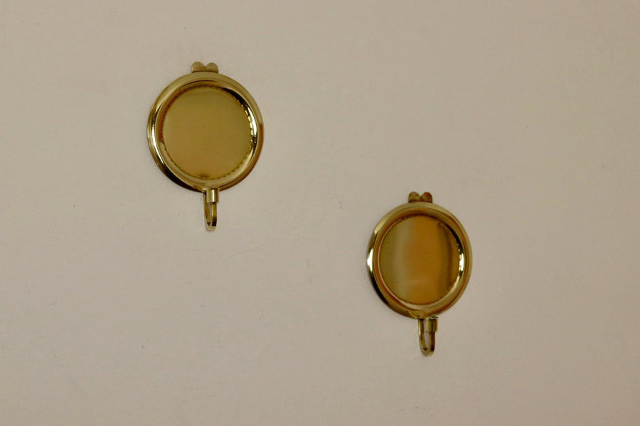 Pair Of Mid Century Swedish Brass Sconces