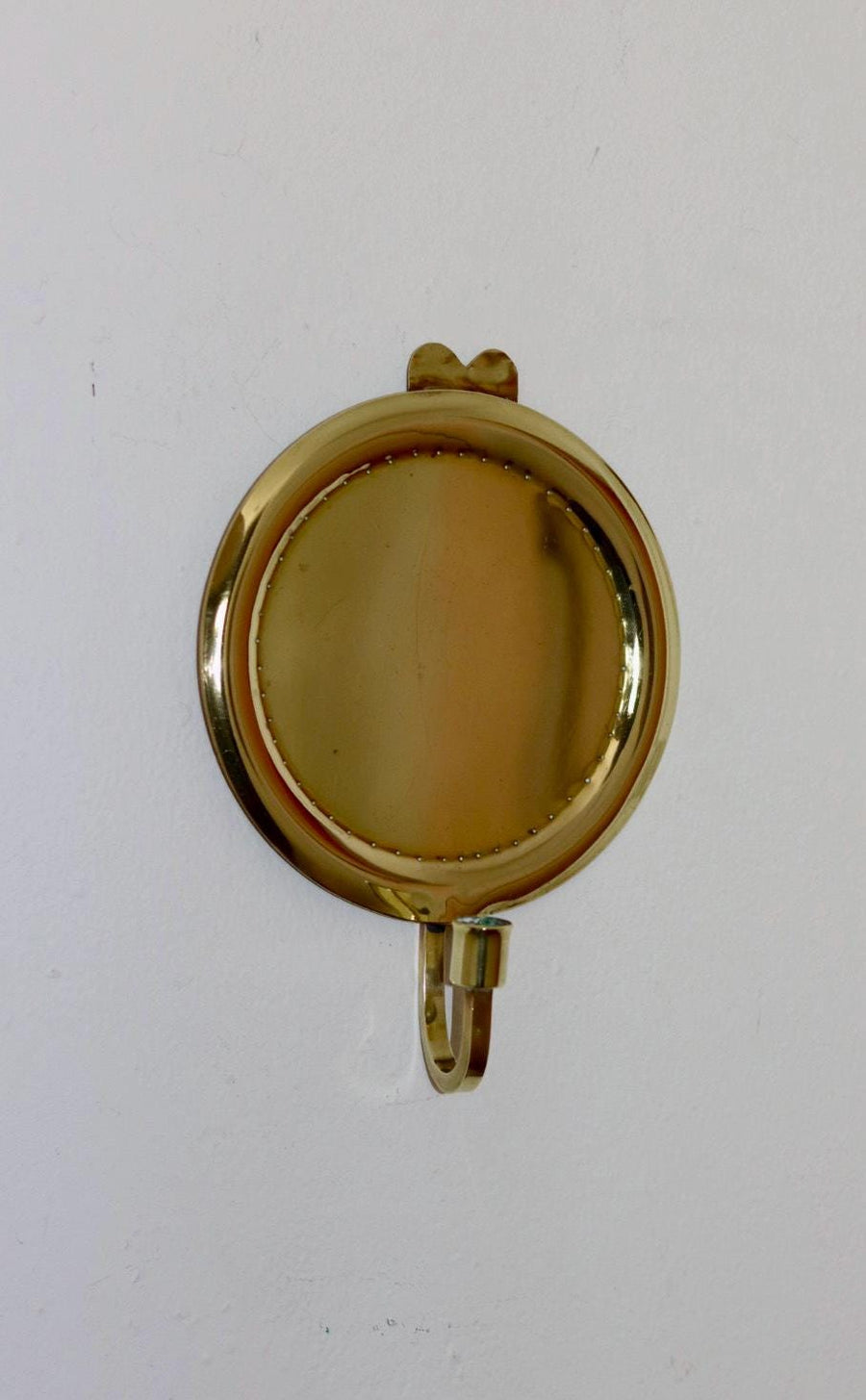 Pair Of Mid Century Swedish Brass Sconces