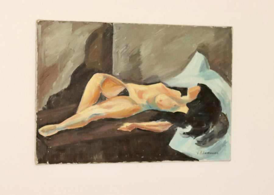 "Reclining Nude" by V. Rasmussen