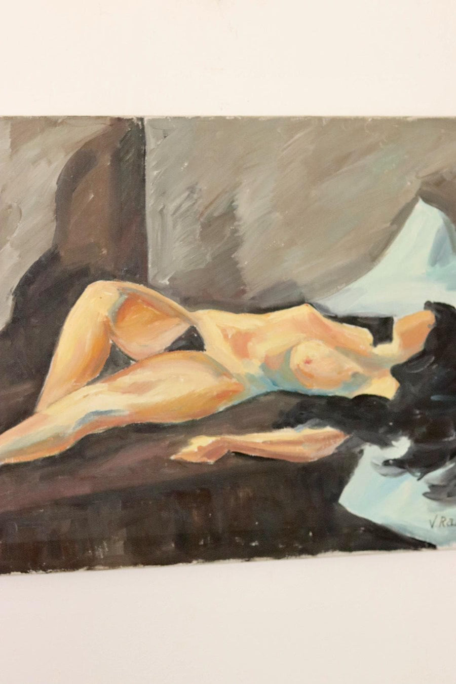 "Reclining Nude" by V. Rasmussen