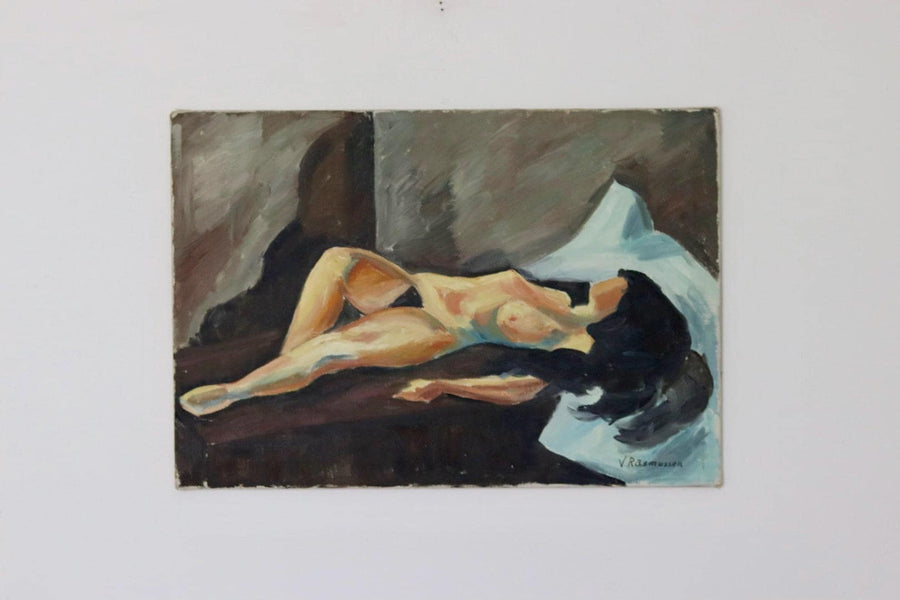 "Reclining Nude" by V. Rasmussen
