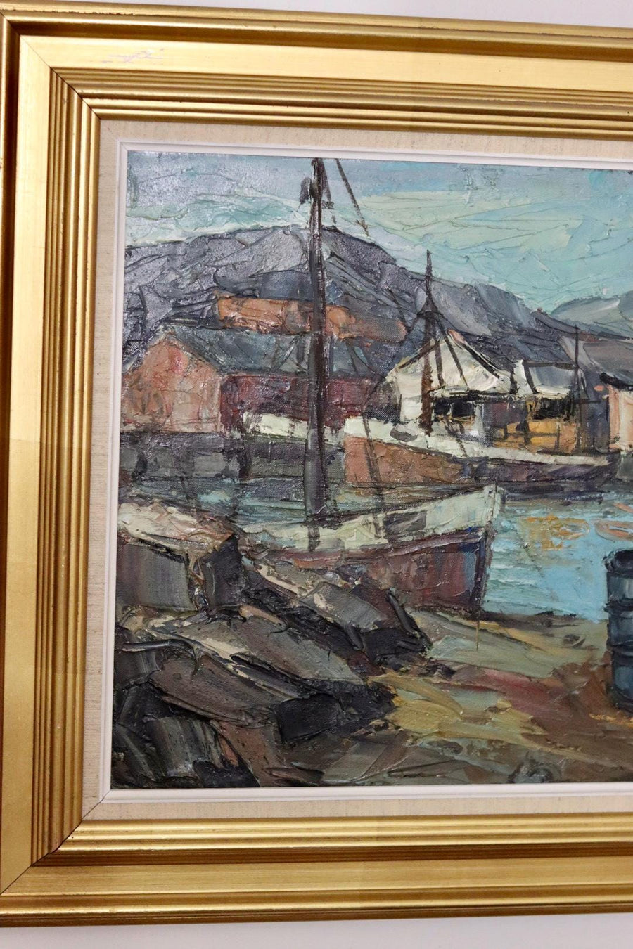 "Harbour Scene with Fishing Boat" by Finn Andersen