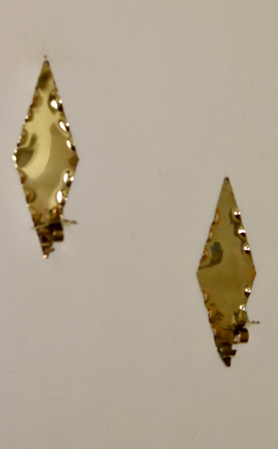 Pair Of Mid Century Swedish Brass Sconces