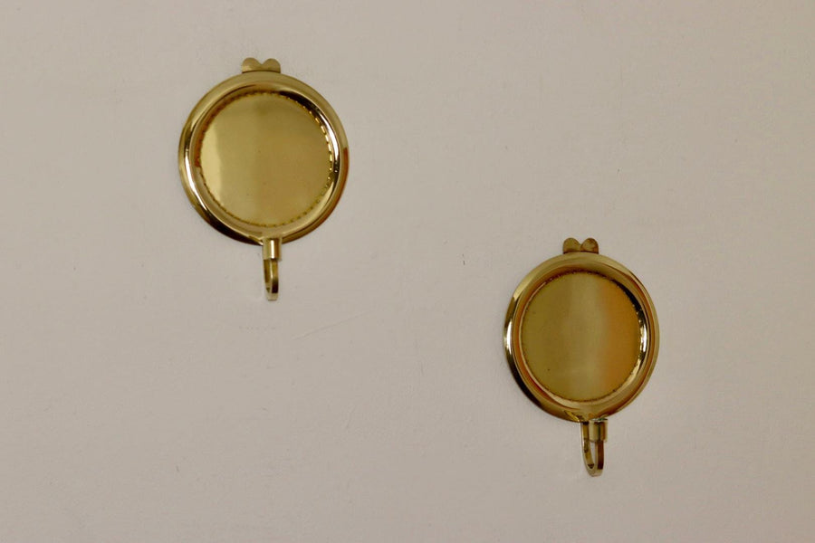 Pair Of Mid Century Swedish Brass Sconces