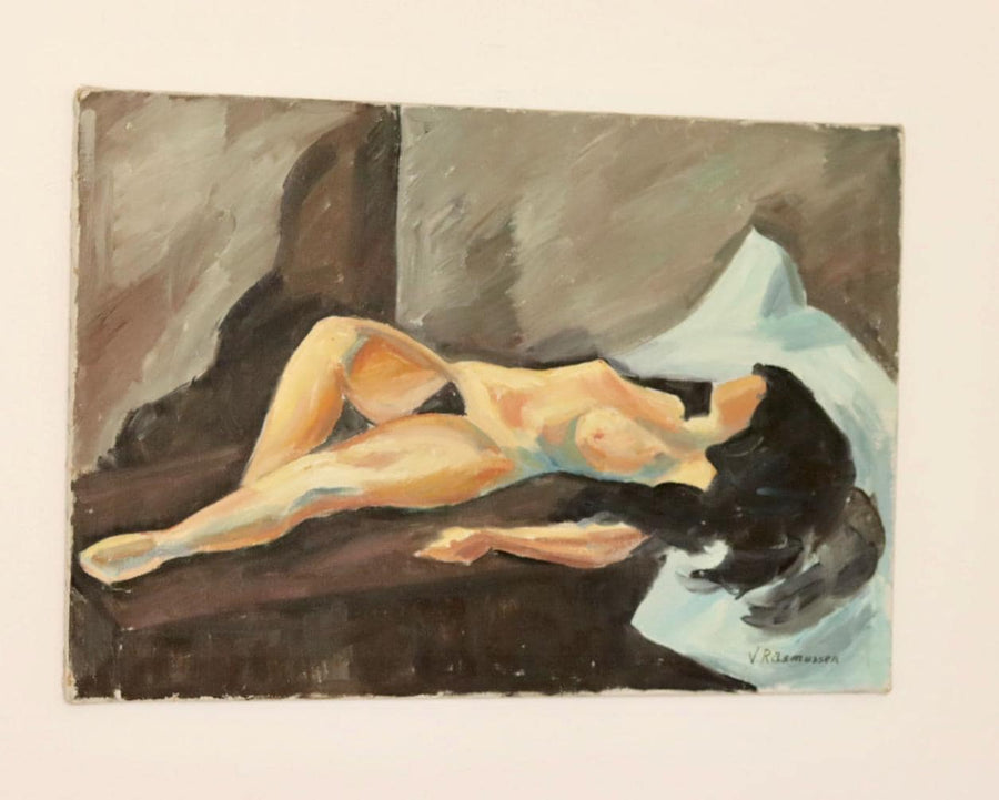 "Reclining Nude" by V. Rasmussen