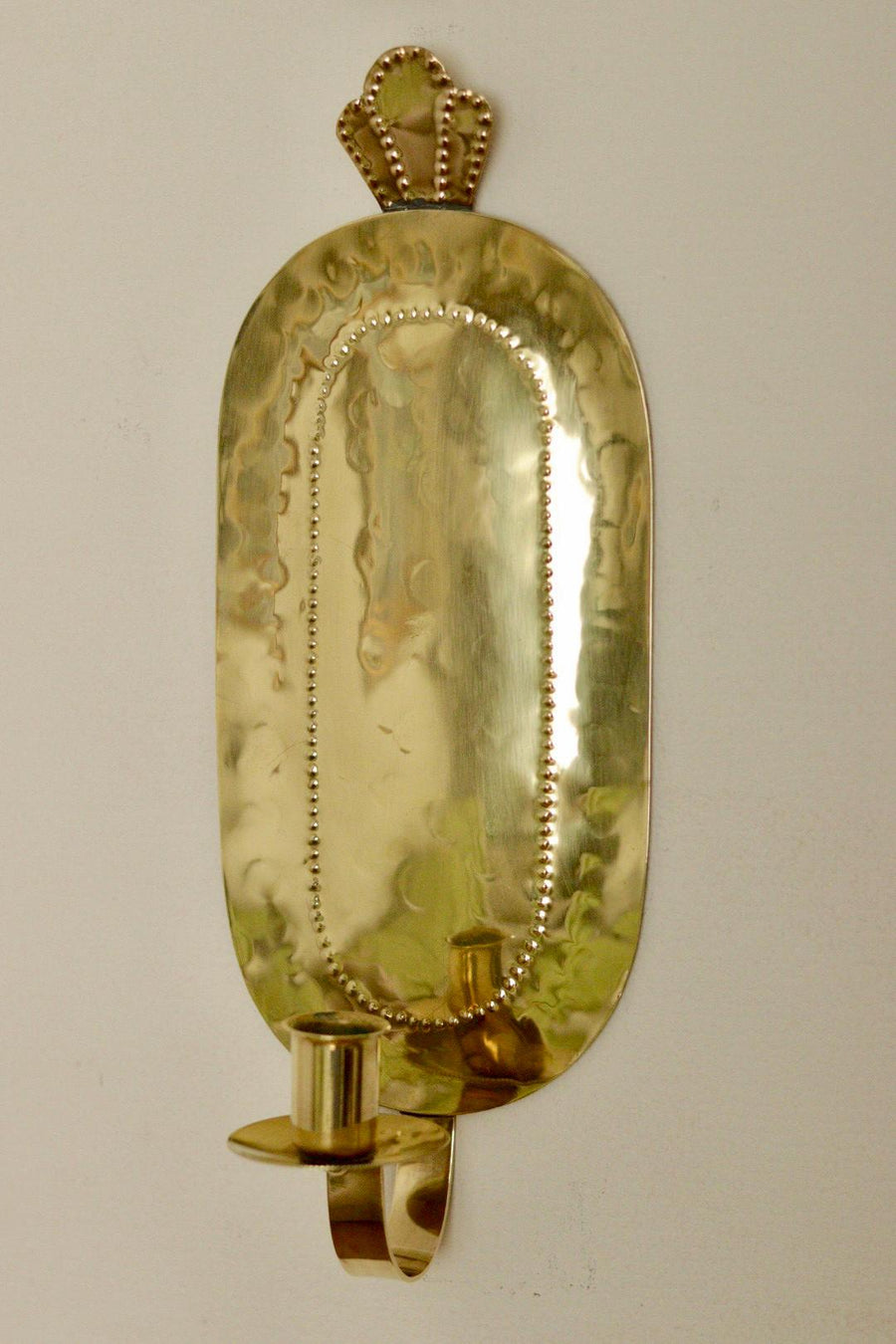 Pair Of Mid Century Swedish Brass Sconces