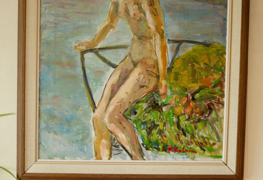 “Nude Overlooking the Sea” by R. Kolnim