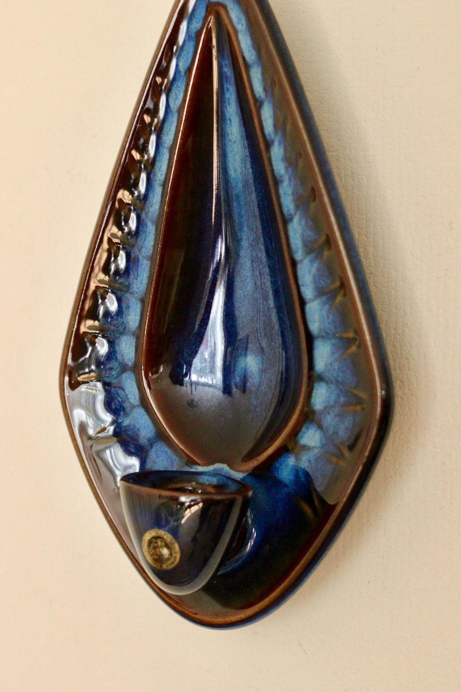 Pair Of Mid Century Danish Ceramic Sconces by Einar Johansen for Søholm Stentøj