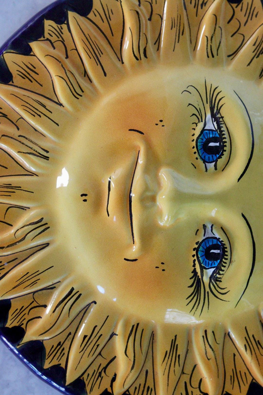 Vintage Ceramic Sun