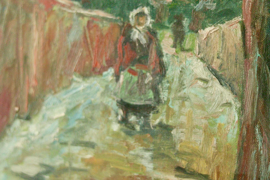 “Woman in the Lane” by Louis Zelig