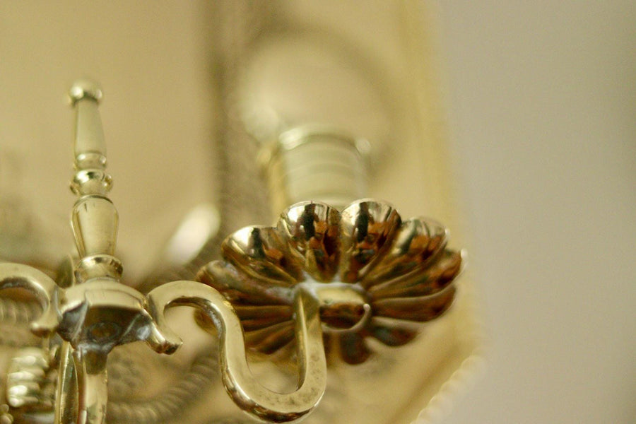 Pair of Mid-Century Swedish Brass Sconces