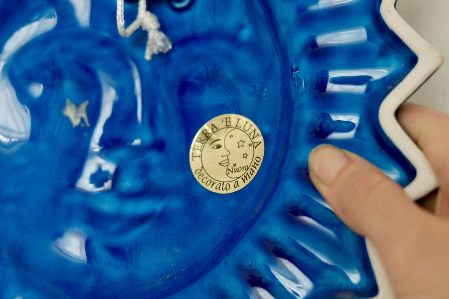 Vintage Ceramic Sun by Terra Elluna Italy