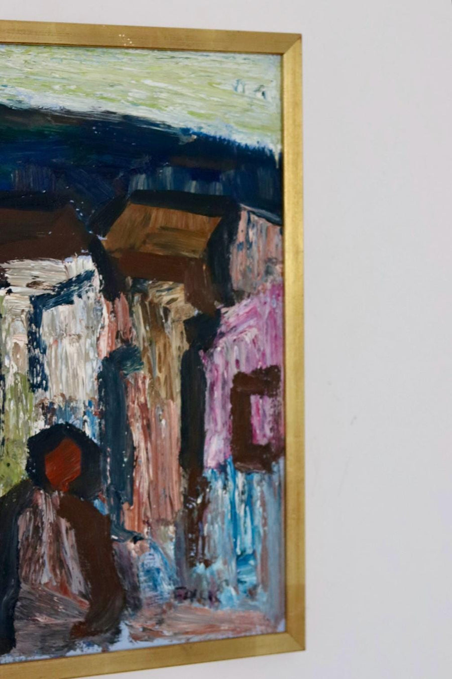 "Abstract Scene with Figures and Architecture " by Gösta Falck