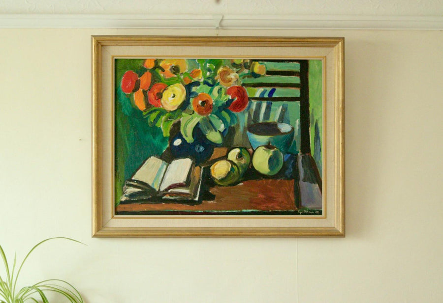 “Still Life with Book” by Eyvind Olesen