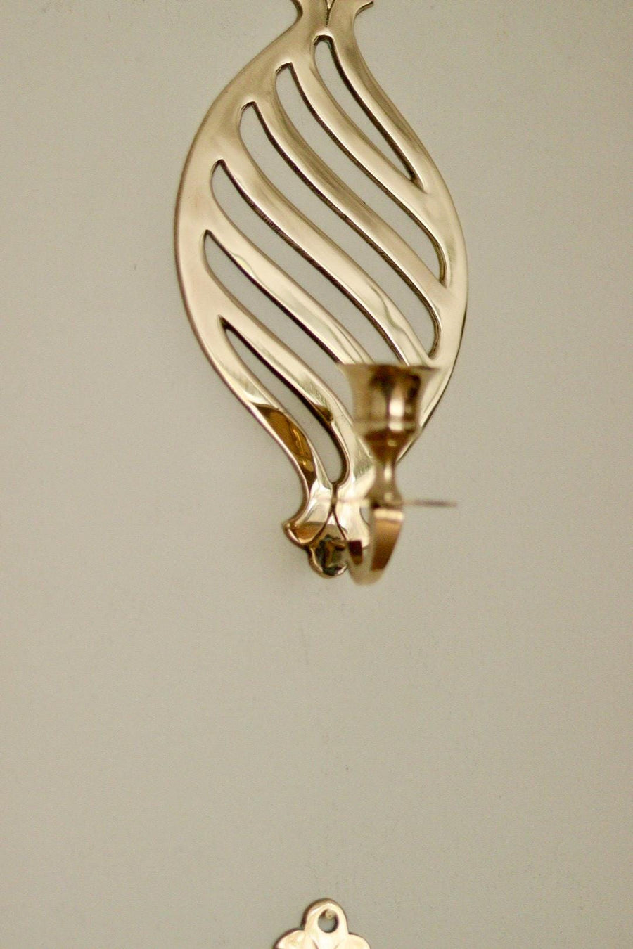 Pair of Mid Century Swedish Brass Sconces