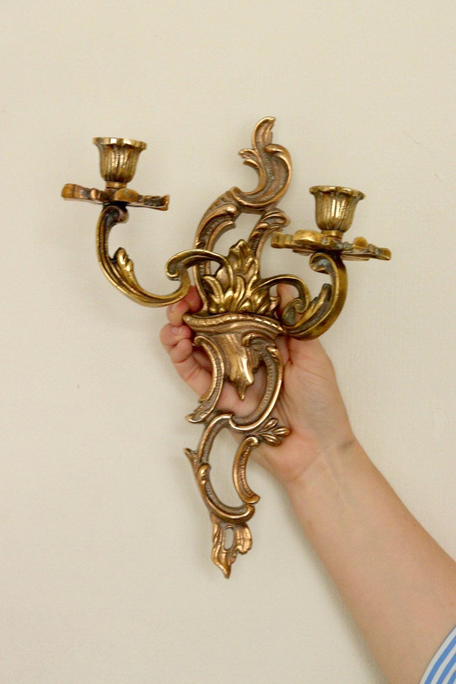 Mid Century Swedish Brass Sconces