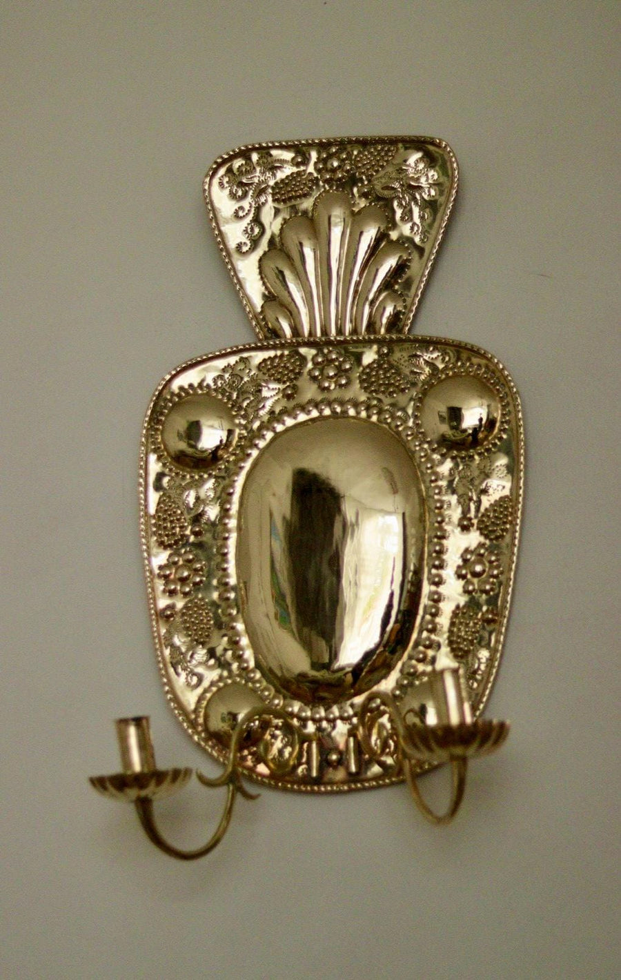 Pair of Mid-Century Swedish Brass Sconces
