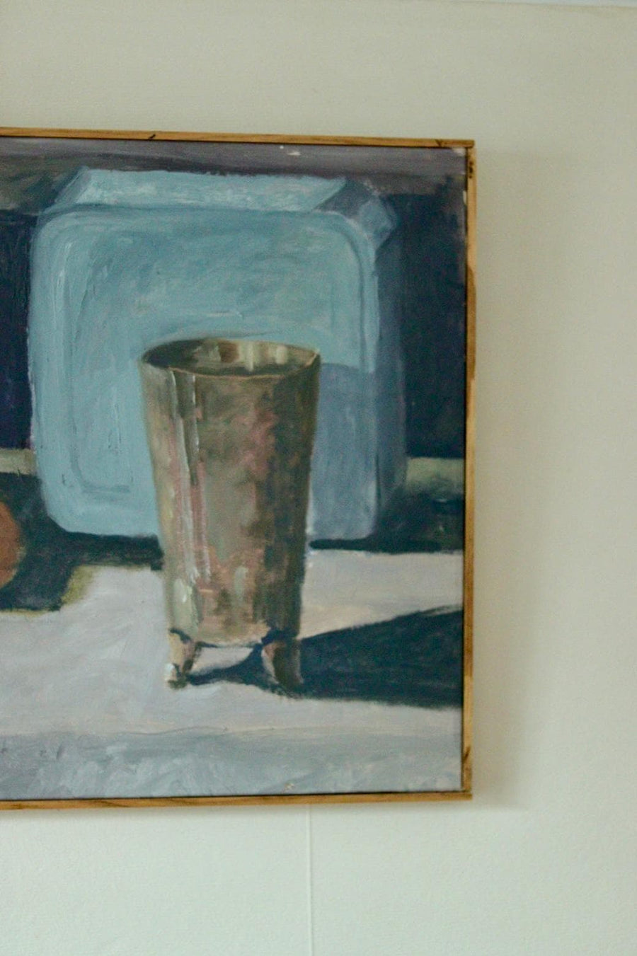 Original Mid Century Oil on Canvas – “Still Life, Lemon and Jars”