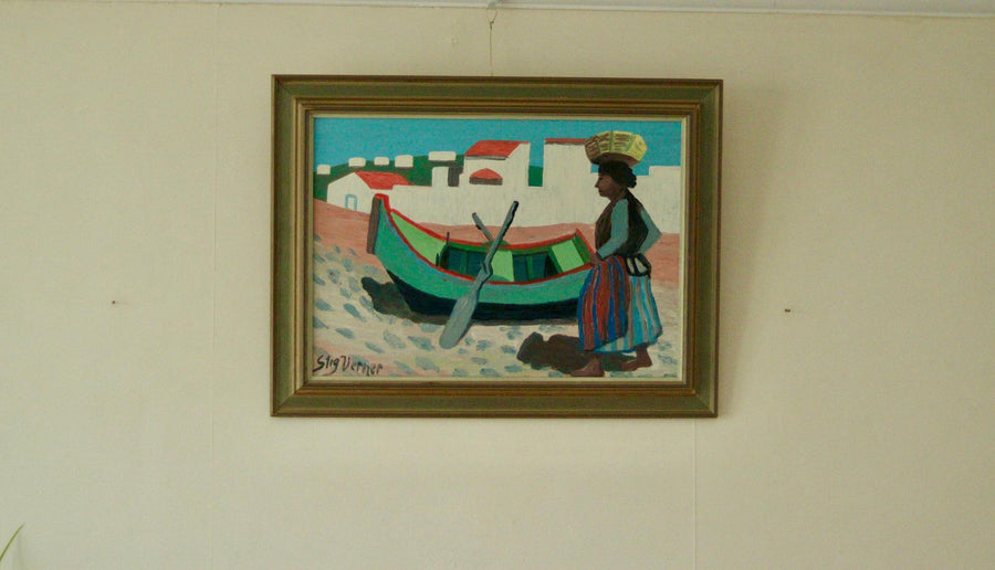 “Woman and Boat” by STIG VERNER