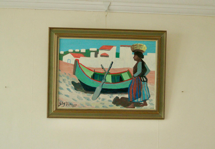 “Woman and Boat” by STIG VERNER