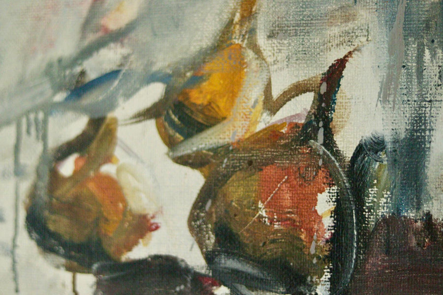 Original Mid Century Oil on Panel – “Abstract Motif”