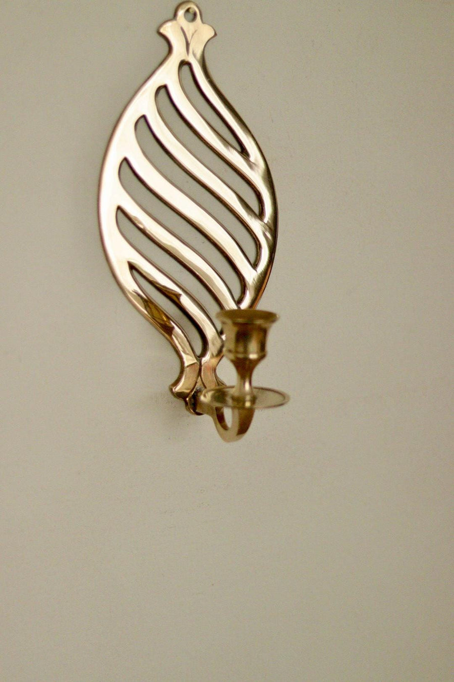 Pair of Mid Century Swedish Brass Sconces