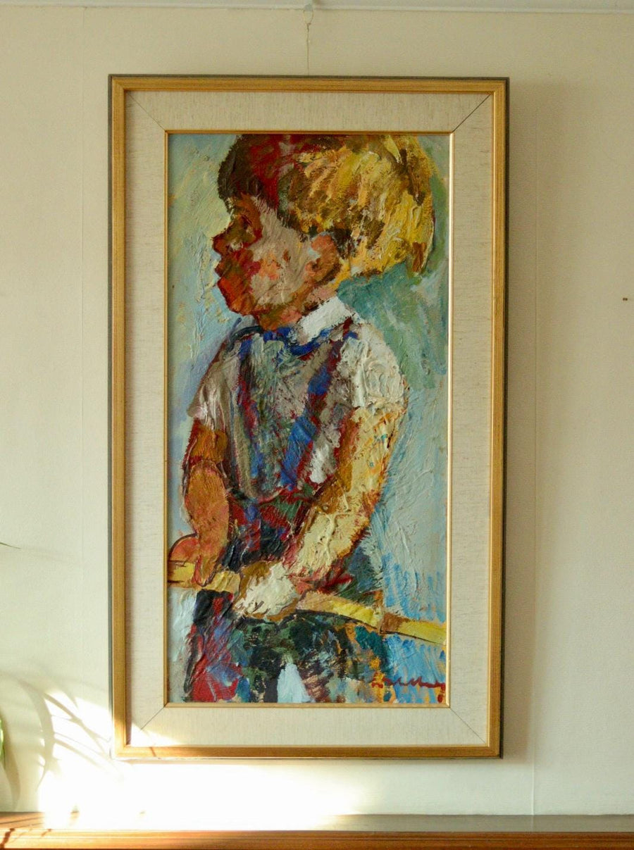 “Portrait of a Young Boy” by Bertil Wahlberg (1923–1980)