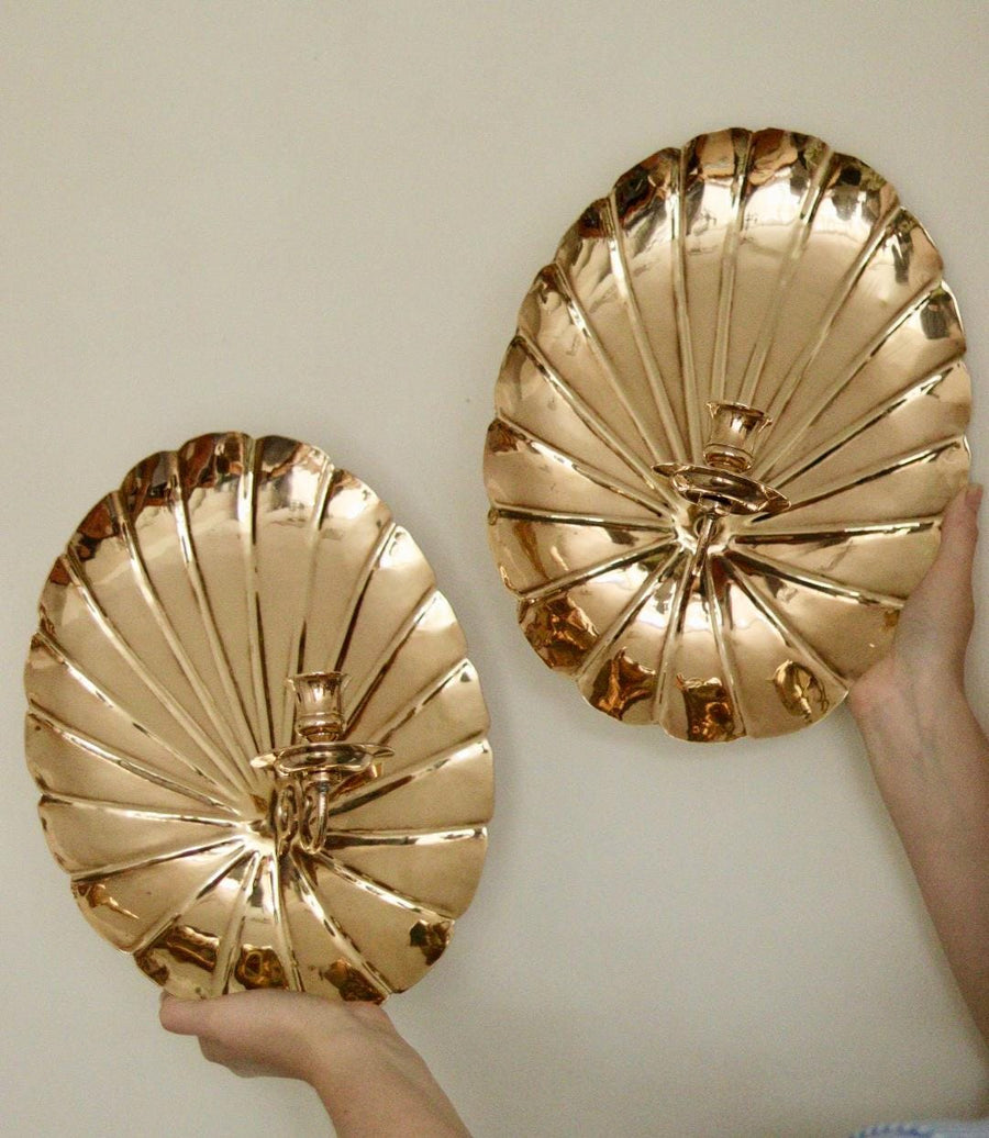 Pair of Vintage Brass Sconces