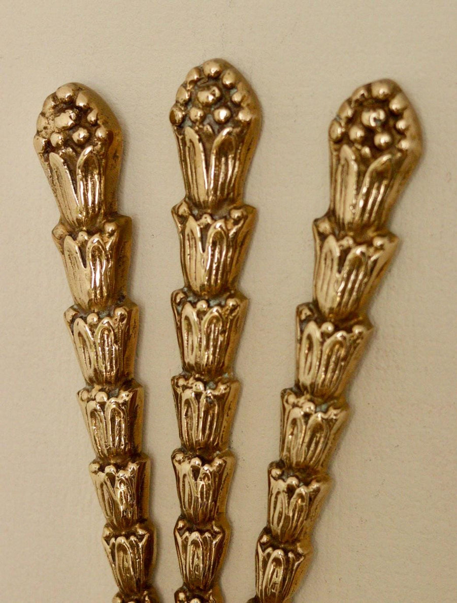 Single Mid-Century Brass Swedish Brass Sconce