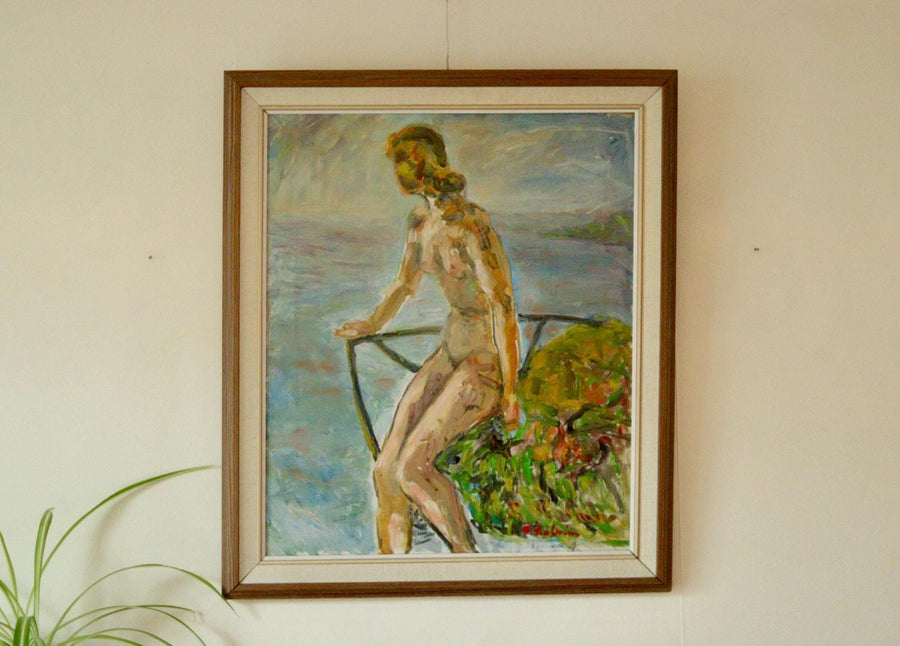 “Nude Overlooking the Sea” by R. Kolnim