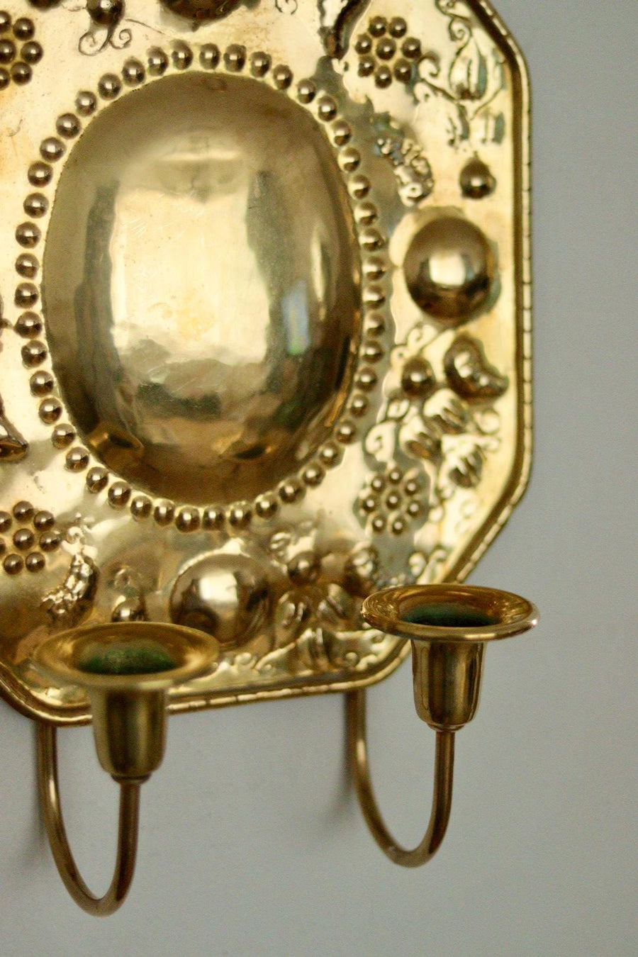 Pair of Mid Century Swedish Brass Sconces