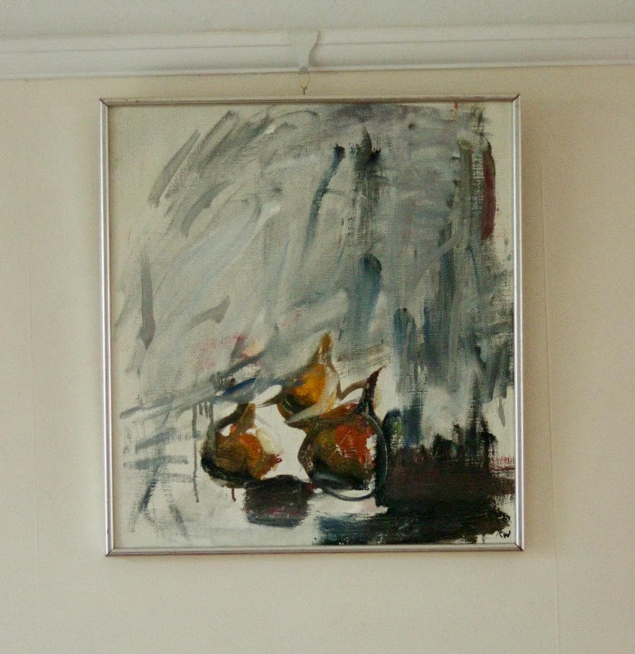 Original Mid Century Oil on Panel – “Abstract Motif”