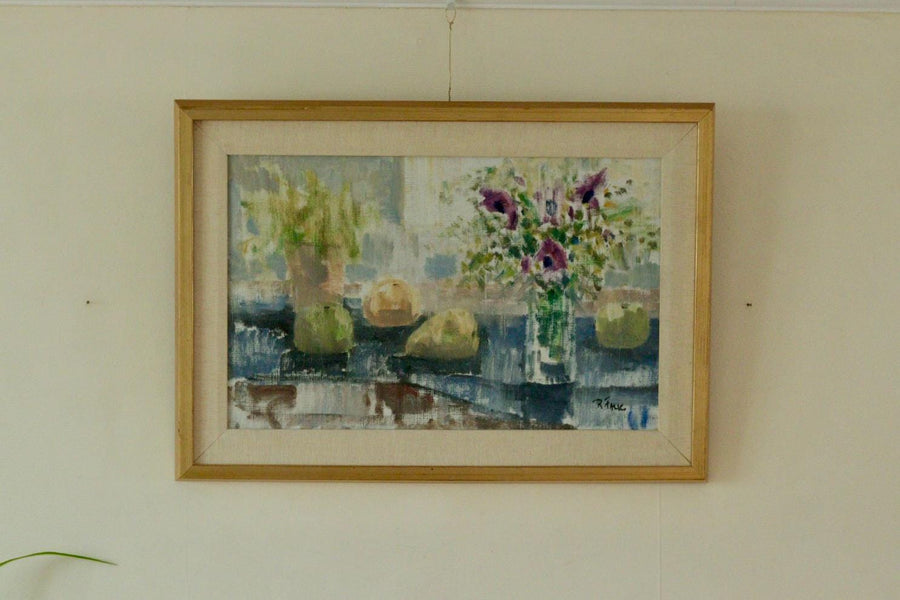 “Still Life with Purple Flowers” by Ragnar Falk