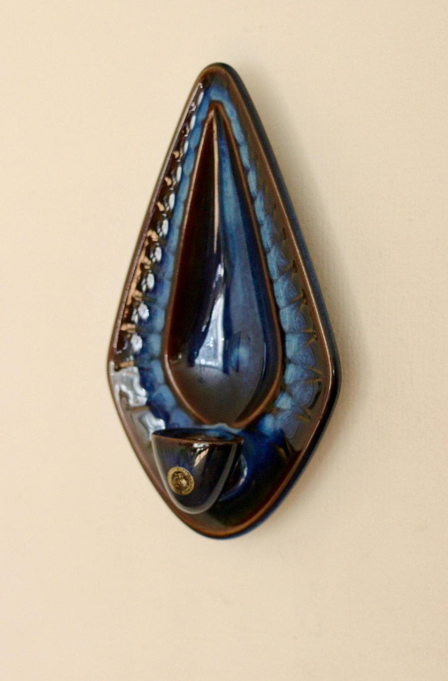Pair Of Mid Century Danish Ceramic Sconces by Einar Johansen for Søholm Stentøj