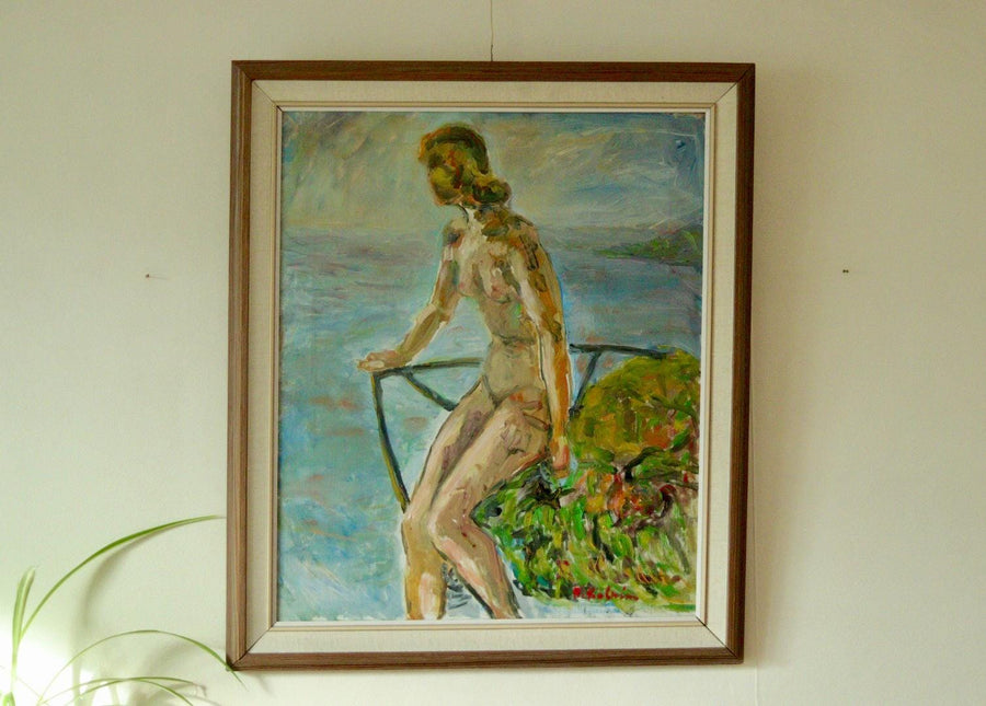 “Nude Overlooking the Sea” by R. Kolnim