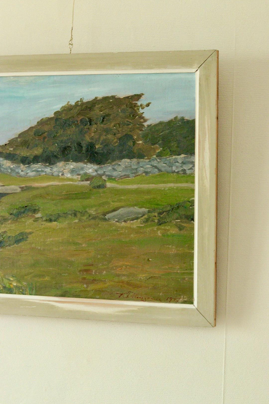 Mid-20th Century Original Oil on Canvas – Landscape