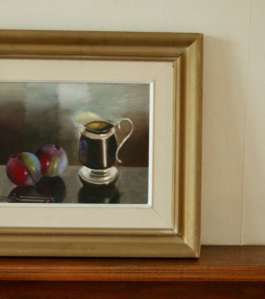 "Still Life with Plums and Jug"by Gösta Emming