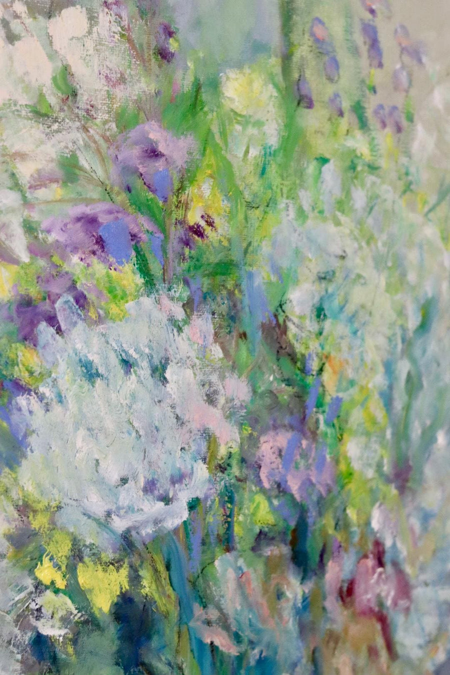 Mid-Century Original Swedish Oil on Panel "Whispers of Spring "