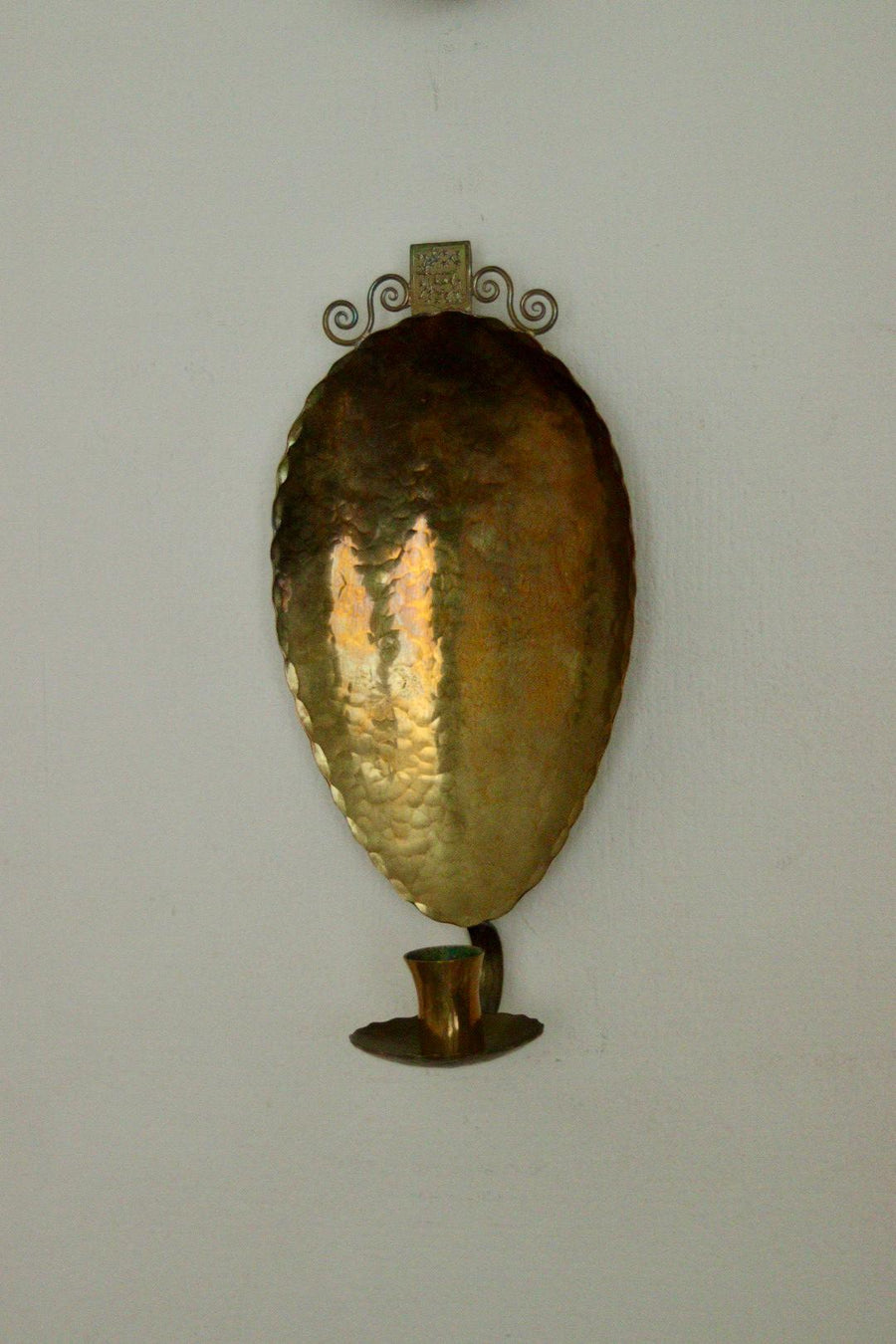 Pair of Mid Century Swedish Brass Sconces