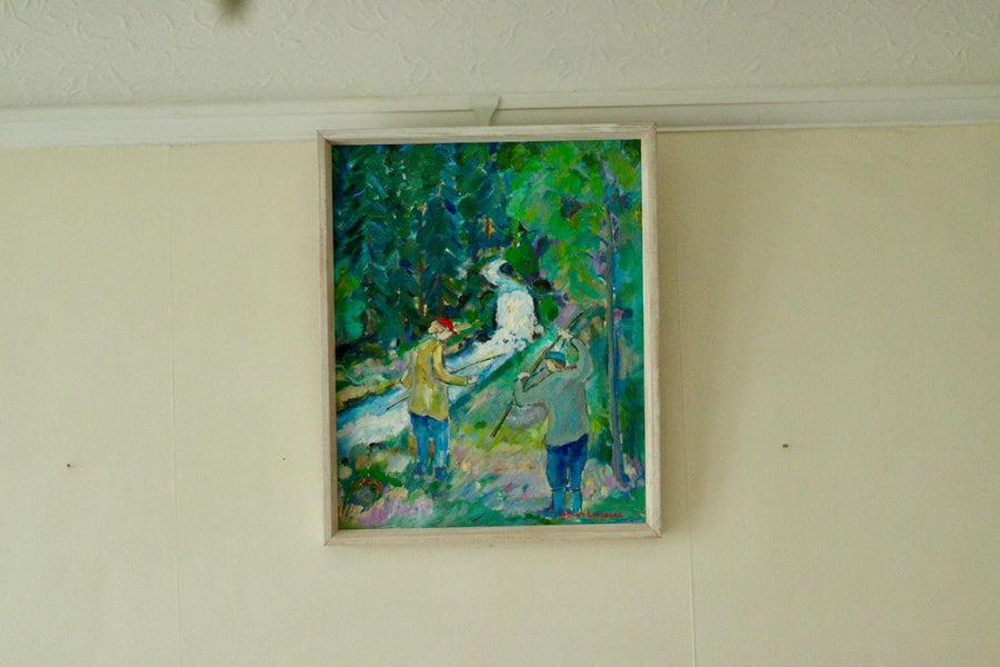 Original Swedish Oil on Canvas – By HANS LINDBERG