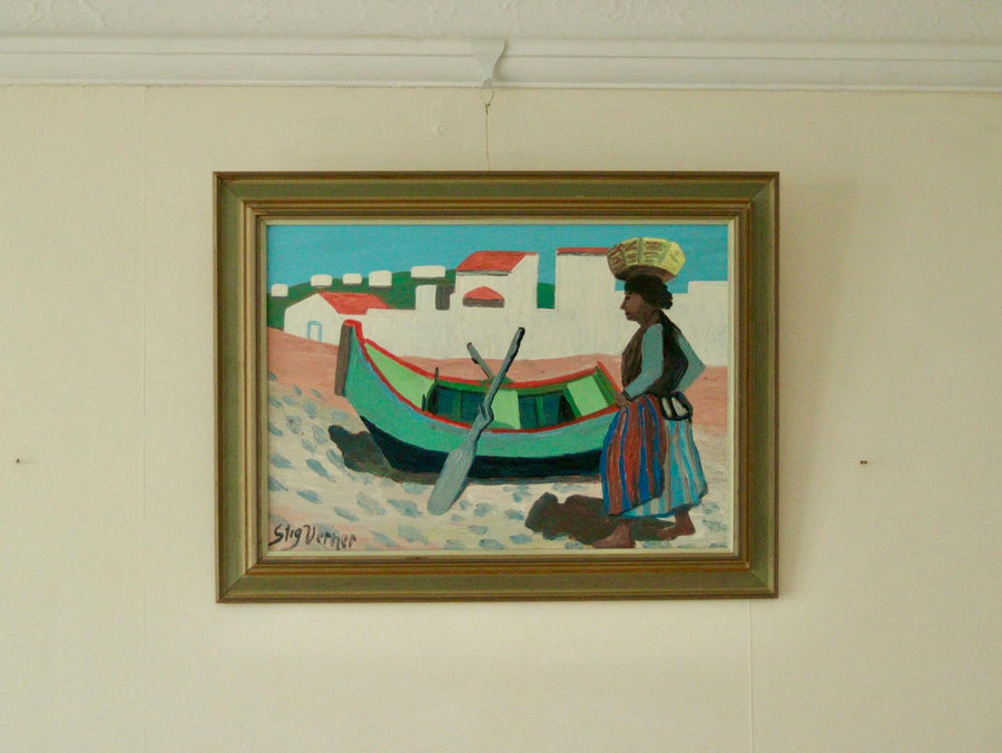 “Woman and Boat” by STIG VERNER