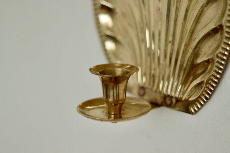 Pair of Vintage Brass Sconces