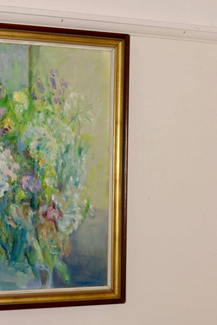 Mid-Century Original Swedish Oil on Panel "Whispers of Spring "