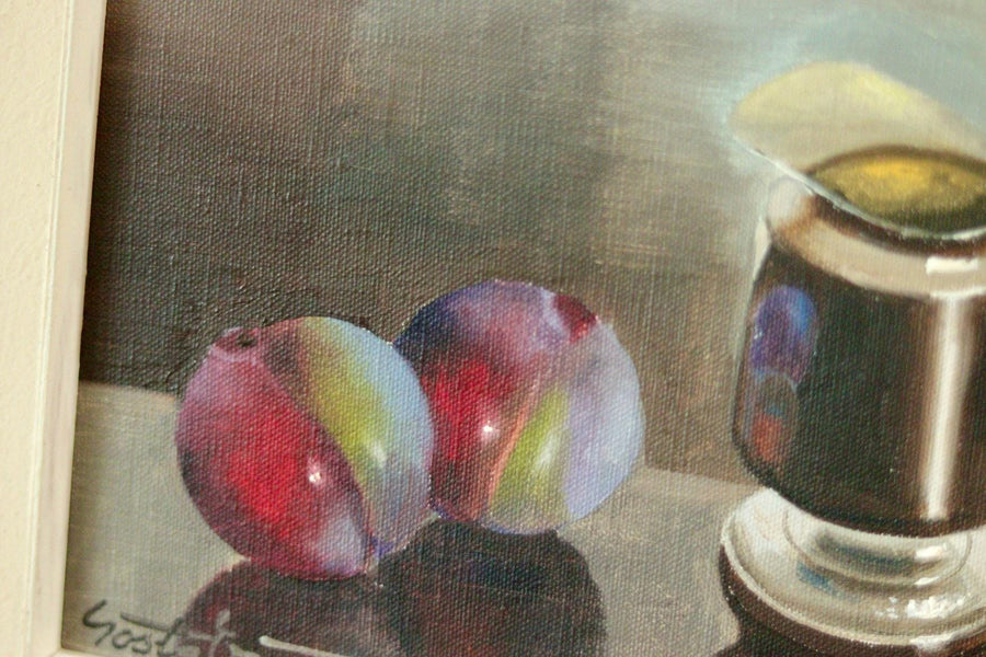 "Still Life with Plums and Jug"by Gösta Emming