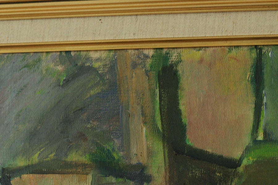 Original Mid Century Still Life on Canvas – Wilgot Olsson