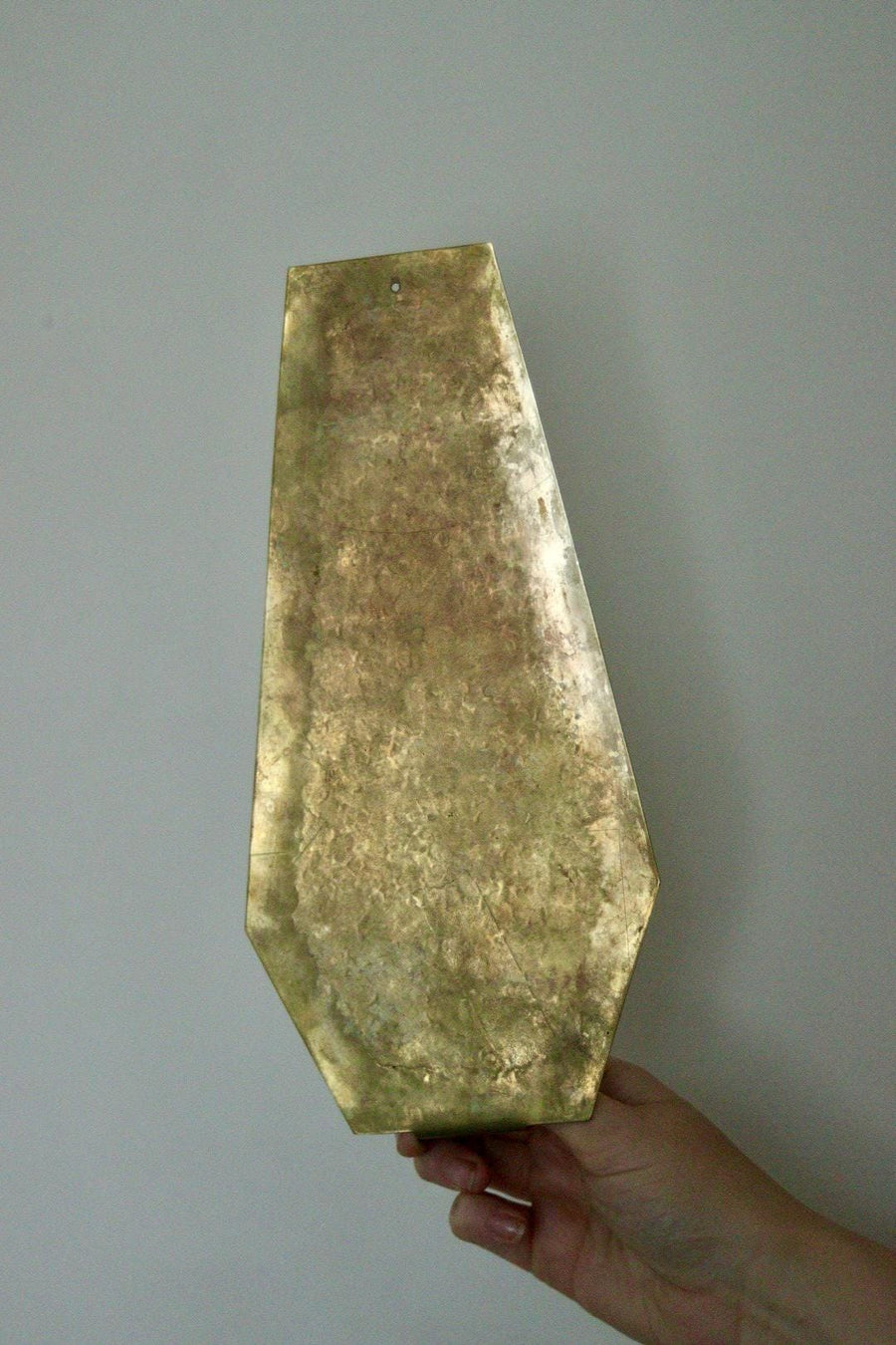 SINGLE Mid Century Swedish Brass Sconce