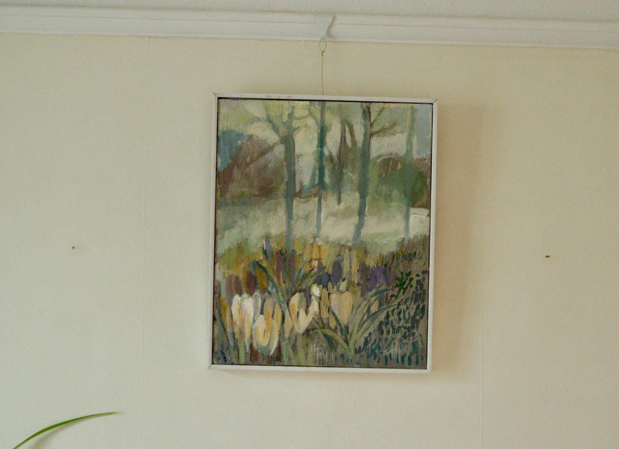 “Crocus in the Garden” by Hildegard Falk