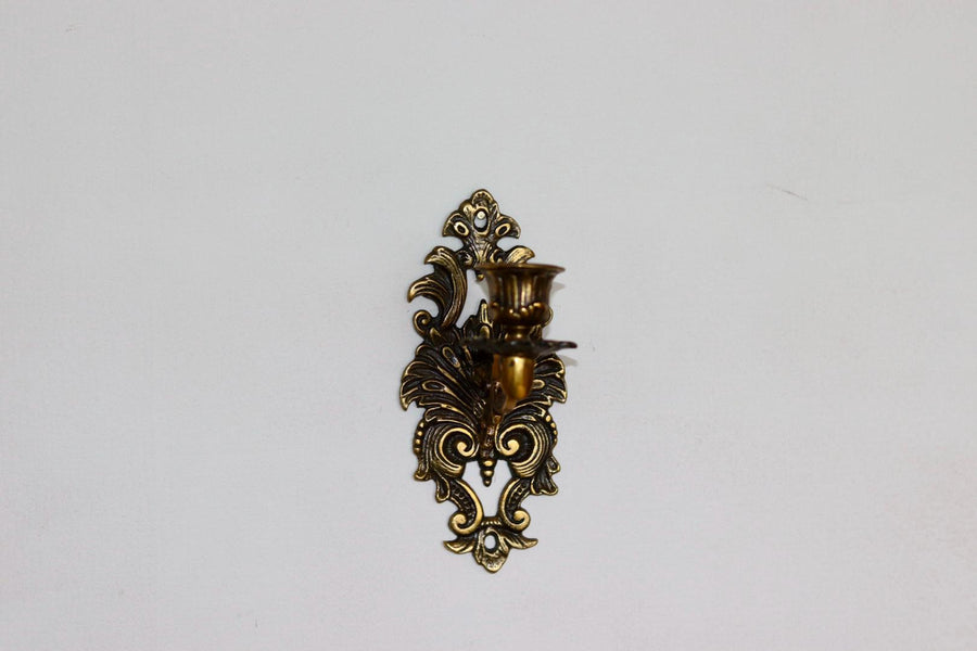 Pair Of Mid Century Swedish Brass Sconces