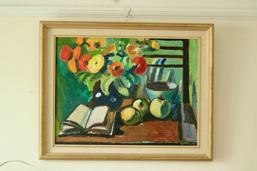 “Still Life with Book” by Eyvind Olesen