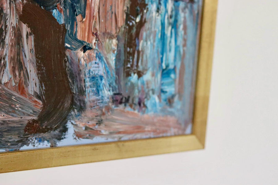 "Abstract Scene with Figures and Architecture " by Gösta Falck